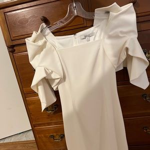 Badgley Mischka Orgami Sleeve Dress